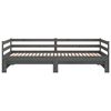 vidaXL Ausziehbares Tagesbett Grau Massivholz Kiefer 2x(90x200) cm