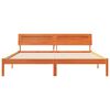 vidaXL Bettrahmen Wachsbraun 180 x 200 cm Massives Kiefernholz