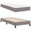 vidaXL Boxspringbett mit Matratze Taupe 90 x 200 cm Stoff
