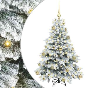 vidaXL K&uuml;nstlicher Weihnachtsbaum mit 150 LEDs Wei&szlig; 120 cm PE und PVC