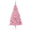 vidaXL K&uuml;nstlicher vorbeleuchteter Weihnachtsbaum Rosa 240 cm PVC