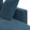 vidaXL Sofa Blau Gesamtabmessungen: 228 x 134 x 80 cm (B x T x H) Samt