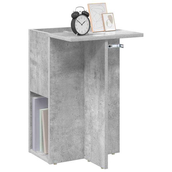 vidaXL Beistelltisch Beton Grau 35 x 40 x 55 cm Holzwerkstoff