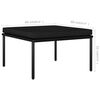 vidaXL 3-tlg. Garten-Lounge-Set mit Auflagen Schwarz PVC