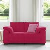 vidaXL Zweisitzer-Sofa Weinrot 160x77x82 cm Samt