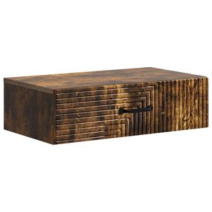vidaXL Wandmontierter Beistelltisch 59 x 34,5 x 17 cm Holzwerkstoff