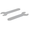 vidaXL Spanner 2 Stk. Silber 10 mm Eisen