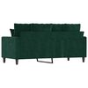 vidaXL 2-Sitzer-Sofa Dunkelgr&uuml;n 140 cm Samt