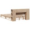vidaXL Massivholzbett mit Regal ohne Matratze 120x200 cm