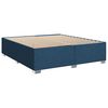 vidaXL Boxspringbett mit Matratze Blau 180x200 cm Stoff