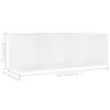 vidaXL TV-Schrank Wei&szlig; 107x35x37 cm Holzwerkstoff