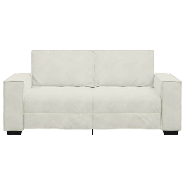 vidaXL 2-Sitzer-Sofa Creme 180x78x84 cm Samt