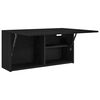 vidaXL Bad-Wandschrank Schwarz 80x25x40 cm Holzwerkstoff