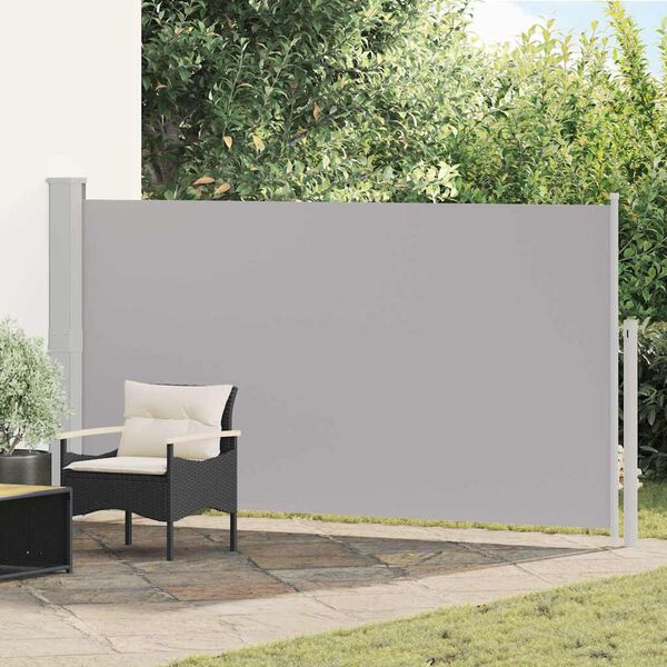 vidaXL Ausziehbare Seitenmarkise 170&times;300 cm Grau