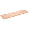 vidaXL Waschtischplatte Hellbraun 180x50x(2-4) cm Massivholz Behandelt