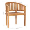 vidaXL 5-tlg. Garten-Lounge-Set Massivholz Teak