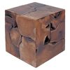 vidaXL Hocker 2 Stk. Braun 40x40x45 cm Massivholz Teak