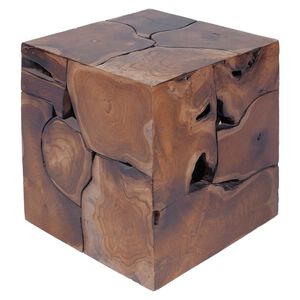 vidaXL Hocker 2 Stk. Braun 40x40x45 cm Massivholz Teak