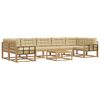 vidaXL Outdoor-Sofagarnitur 6 stk. Wei&szlig; und Beige