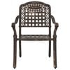 vidaXL Gartentisch Set 3 pcs Bronze Gussaluminium