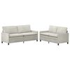 vidaXL Sofa Set 2 Stk. Creme Samt