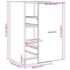 vidaXL Apothekerschrank Artisan-Eiche 40x41x77,5 cm Holzwerkstoff
