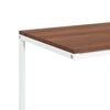 vidaXL Beistelltisch mit Rollen Wei&szlig; 55x35x70 cm Holzwerkstoff