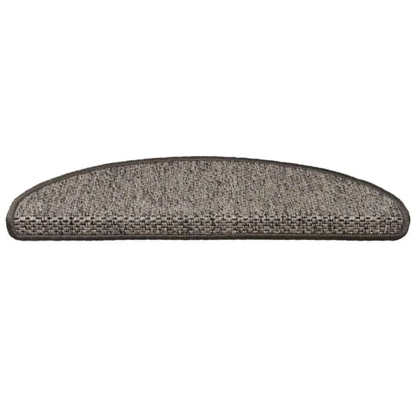 vidaXL Treppenmatten Selbstklebend Sisal 15 Stk. 65x21x4 cm Grau-Beige