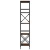 vidaXL B&uuml;cherregal 5 B&ouml;den Braun Eiche-Optik 59x35x171cm Holzwerkstoff