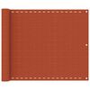 vidaXL Balkon-Sichtschutz Orange 75x600 cm HDPE
