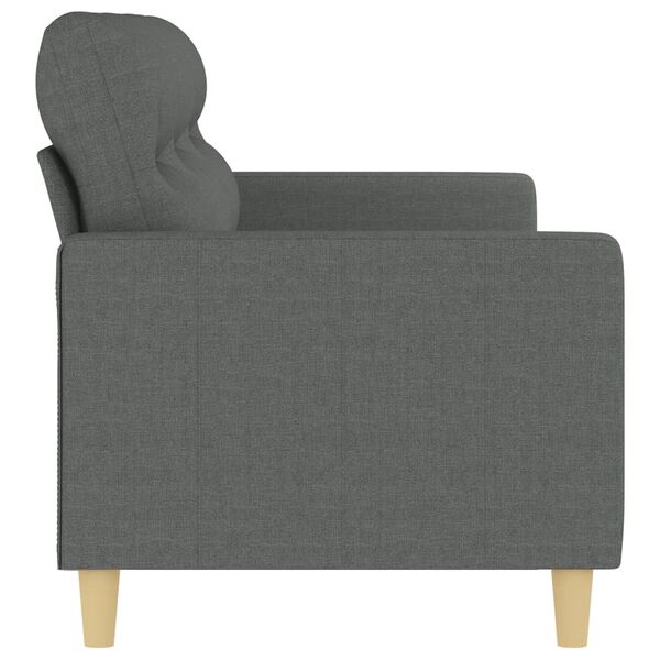 vidaXL 3-Sitzer-Sofa Dunkelgrau 180 cm Stoff