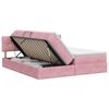 vidaXL Aufbewahrungsbett mit Kopfteil 2 Stk. Rosa
