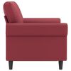 vidaXL 2-Sitzer-Sofa Weinrot 120 cm Kunstleder