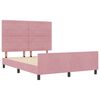 vidaXL Boxspringbett mit Kopfteil Rosa 140 x 200 cm Samt