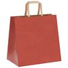 vidaXL Papiertragetaschen 50 Stk. mit Henkeln Rot 26x17x25 cm