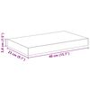vidaXL Schweberegale 2 Stk. Hochglanz-Schwarz 40x23x3,8 cm MDF
