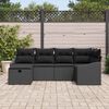 vidaXL Sofa Set mit Kissen 7 pcs Poly-Rattan