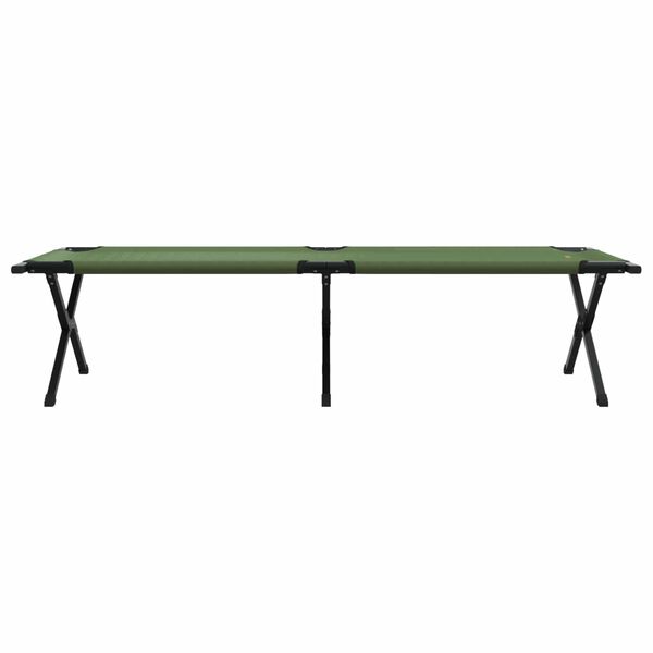 vidaXL Klapp Schlafbett f&uuml;rs Camping Gr&uuml;n 193 x 69 x 45 cm