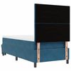 vidaXL Boxspringbett mit Matratze Dunkelblau 100 x 200 cm Samt