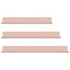 vidaXL Schwebendes Regal Wandmontiert 3 pcs Rosa 40 x 9 x 2,5 cm Stahl