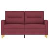 vidaXL 2-Sitzer-Sofa Weinrot 120 cm Stoff