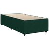 vidaXL Boxspringbett mit Matratze Dunkelgr&uuml;n 100x200 cm Samt