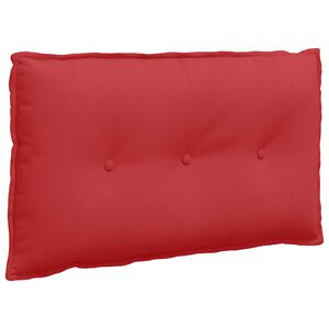 vidaXL R&uuml;ckenkissen Rot 80 x 19 x 50 cm Stoff