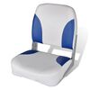 vidaXL Bootssitz Klappbar Blau-Wei&szlig; 41x36x48 cm