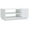 vidaXL Couchtisch Hochglanz-Wei&szlig; 102x55x43 cm Holzwerkstoff