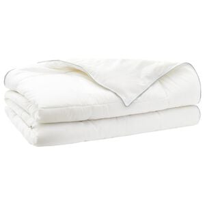 vidaXL Bettdecke 135x220 cm Sommer 200 GSM Australische Wolle Wei&szlig;