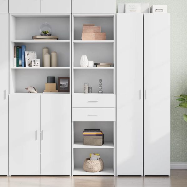 vidaXL Highboard Wei&szlig; 50x42,5x185 cm Holzwerkstoff