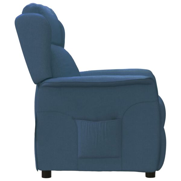vidaXL Relaxsessel Blau Stoff
