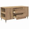vidaXL Couchtisch Artisan-Eiche 102 x 44,5 x 50 cm Holzwerkstoff