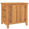 vidaXL Gartenbox mit Beutel 60x50x58 cm Massivholz Teak
